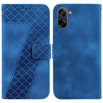 For OnePlus Nord CE5 5G / Ace 5 Racing 5G Stand Case 7-Shaped Pattern Imprint Leather Phone Cover with Strap