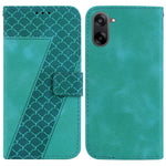 For OnePlus Nord CE5 5G / Ace 5 Racing 5G Stand Case 7-Shaped Pattern Imprint Leather Phone Cover with Strap