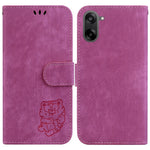 OnePlus Nord CE5 5G / Ace 5 Racing 5G Plånboksfodral Tiger Imprint Läder Stötsäkert mobilfodral med Handledsrem