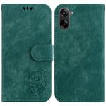 OnePlus Nord CE5 5G / Ace 5 Racing 5G Plånboksfodral Tiger Imprint Läder Stötsäkert mobilfodral med Handledsrem