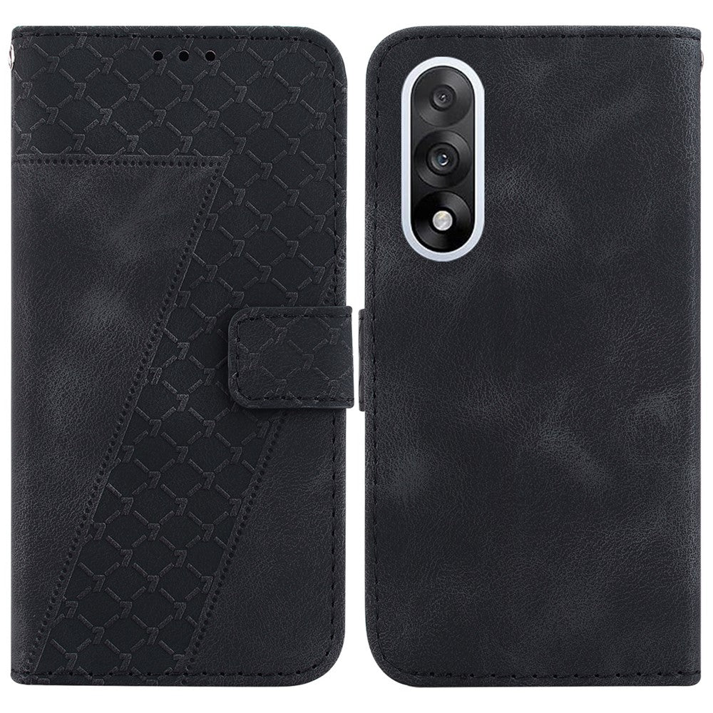 OnePlus Nord 5 5G / Ace 5 Ultra 5G Stativfodral 7-format mönster Läderfodral med rem