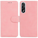 OnePlus Nord 5 5G / Ace 5 Ultra 5G-skal i enfärgat läderplånboksfodral