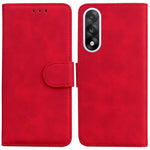OnePlus Nord 5 5G / Ace 5 Ultra 5G-skal i enfärgat läderplånboksfodral