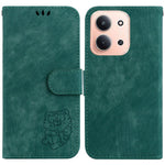 Pung-etui til Xiaomi Redmi 15C 5G (EU) (173 mm) / 15C 4G (EU) (173 mm), tigeraftryk, læder, stødsikkert mobilcover med håndledsrem