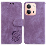 Pung-etui til Xiaomi Redmi 15C 5G (EU) (173 mm) / 15C 4G (EU) (173 mm), tigeraftryk, læder, stødsikkert mobilcover med håndledsrem