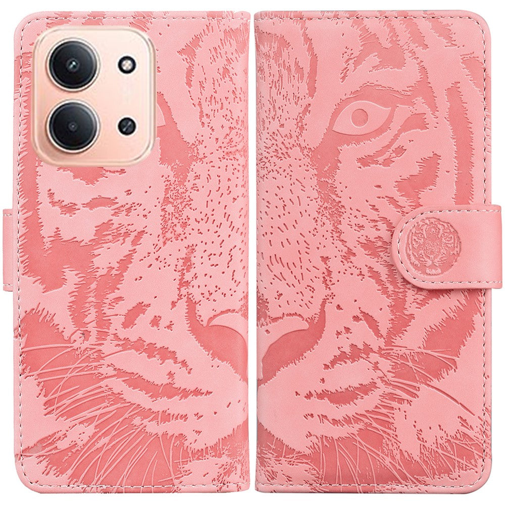 Xiaomi Redmi 15C 5G (EU) (173 mm) / 15C 4G (EU) (173 mm) etui med tigerpræg og læderpung