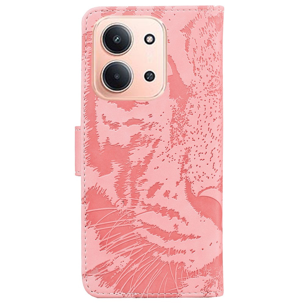 Xiaomi Redmi 15C 5G (EU) (173 mm) / 15C 4G (EU) (173 mm) etui med tigerpræg og læderpung