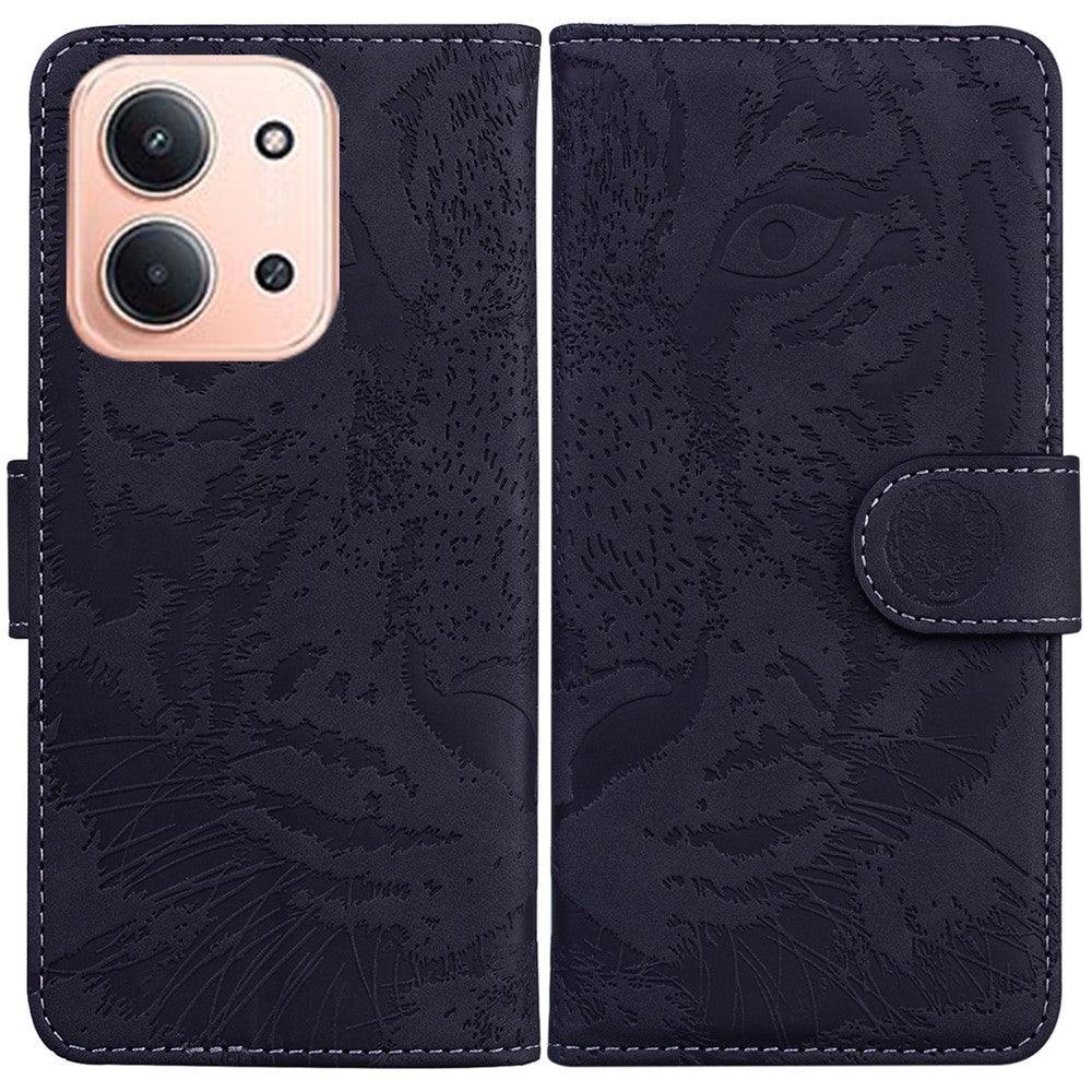 Xiaomi Redmi 15C 5G (EU) (173 mm) / 15C 4G (EU) (173 mm) etui med tigerpræg og læderpung