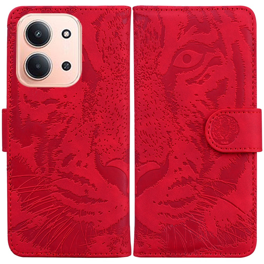 Xiaomi Redmi 15C 5G (EU) (173 mm) / 15C 4G (EU) (173 mm) etui med tigerpræg og læderpung