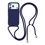 For iPhone 17 Pro Case TPU Soft Shockproof Phone Cover with Adjustable Lanyard
