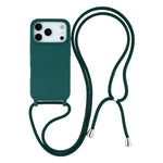For iPhone 17 Pro Case TPU Soft Shockproof Phone Cover with Adjustable Lanyard