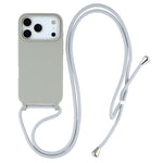 For iPhone 17 Pro Case TPU Soft Shockproof Phone Cover with Adjustable Lanyard