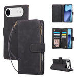Til iPhone Air Cover med Lynlås Pung Flere Kortlommer Læder Telefoncover med Håndrem