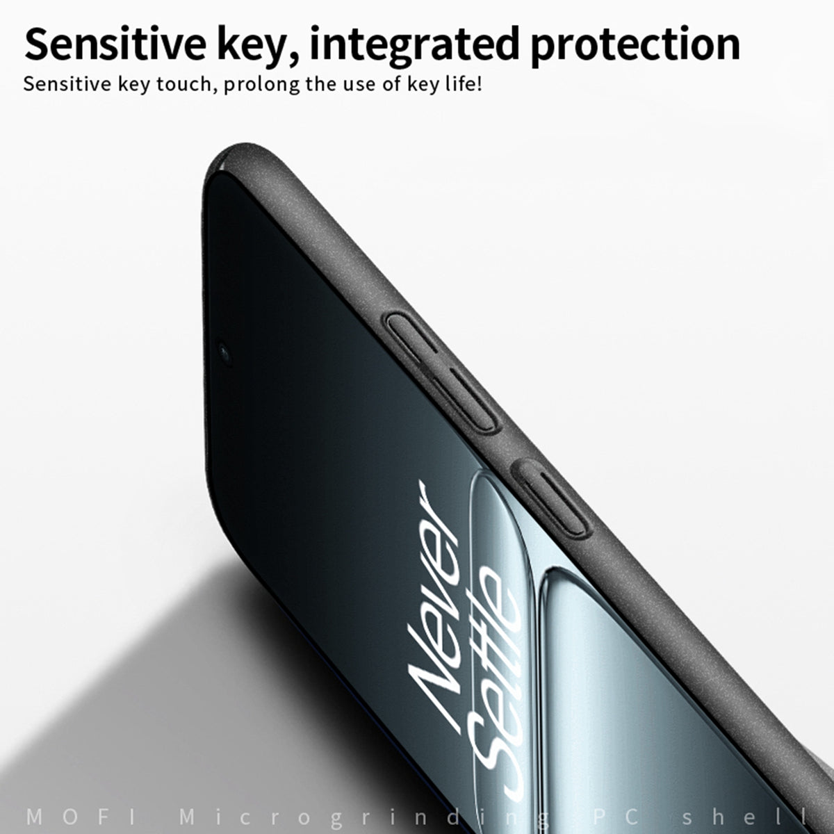 MOFI PC-skal för OnePlus 13T 5G, Shield Matte Series Slim Fit, mobilskal