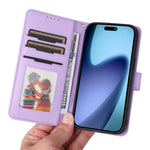BETOPNICE For iPhone Air Magnetic Case  Detachable PU Leather Phone Cover with Strap