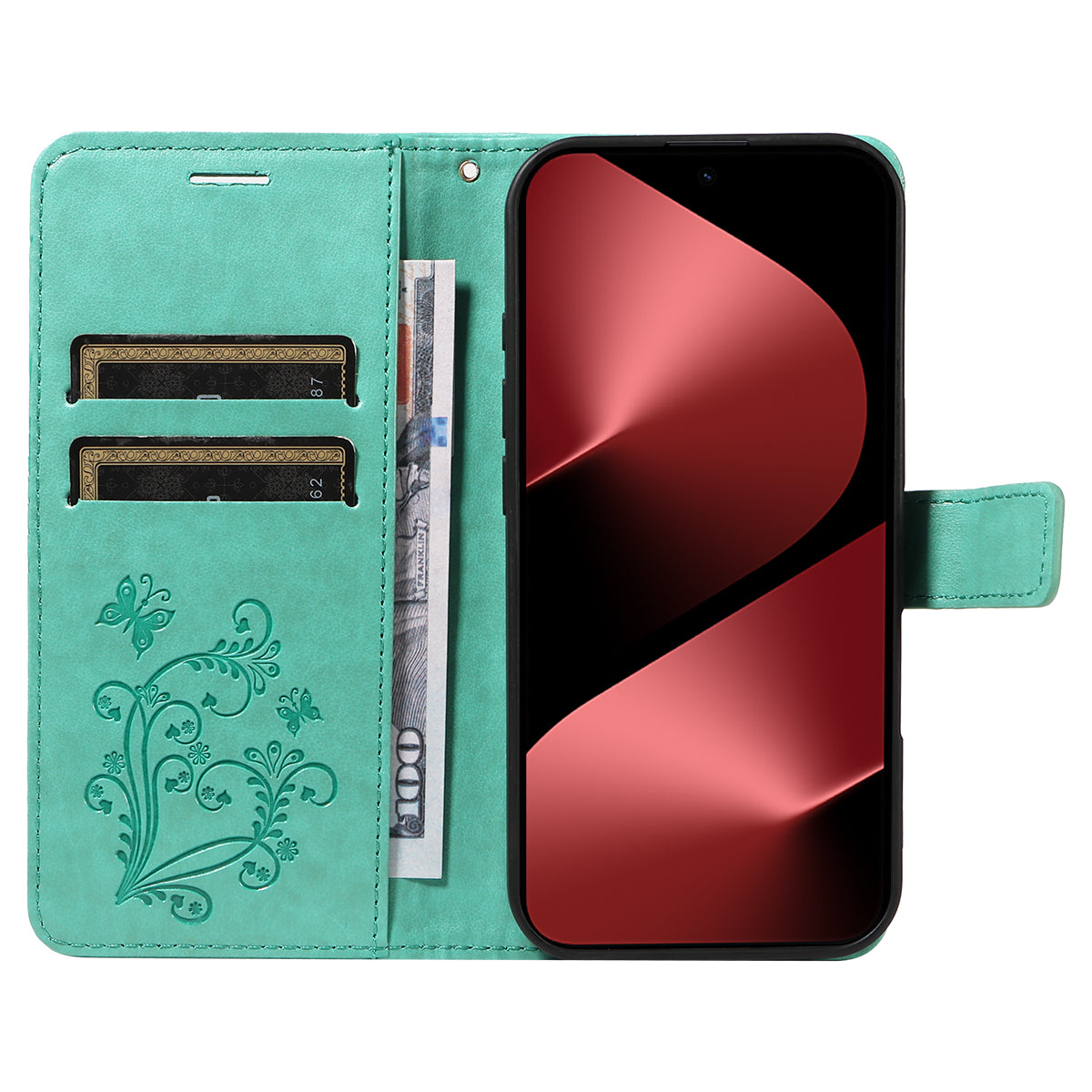 For Huawei Pura 80 Pro / 80 Pro+ Wallet Case Floral Butterfly Imprint Leather Phone Cover Stand