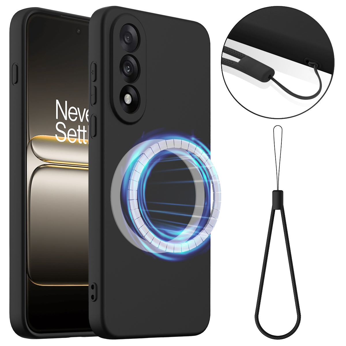 For OnePlus Nord 5 5G Magnetic Case Anti-Drop Liquid Silicone Phone Cover