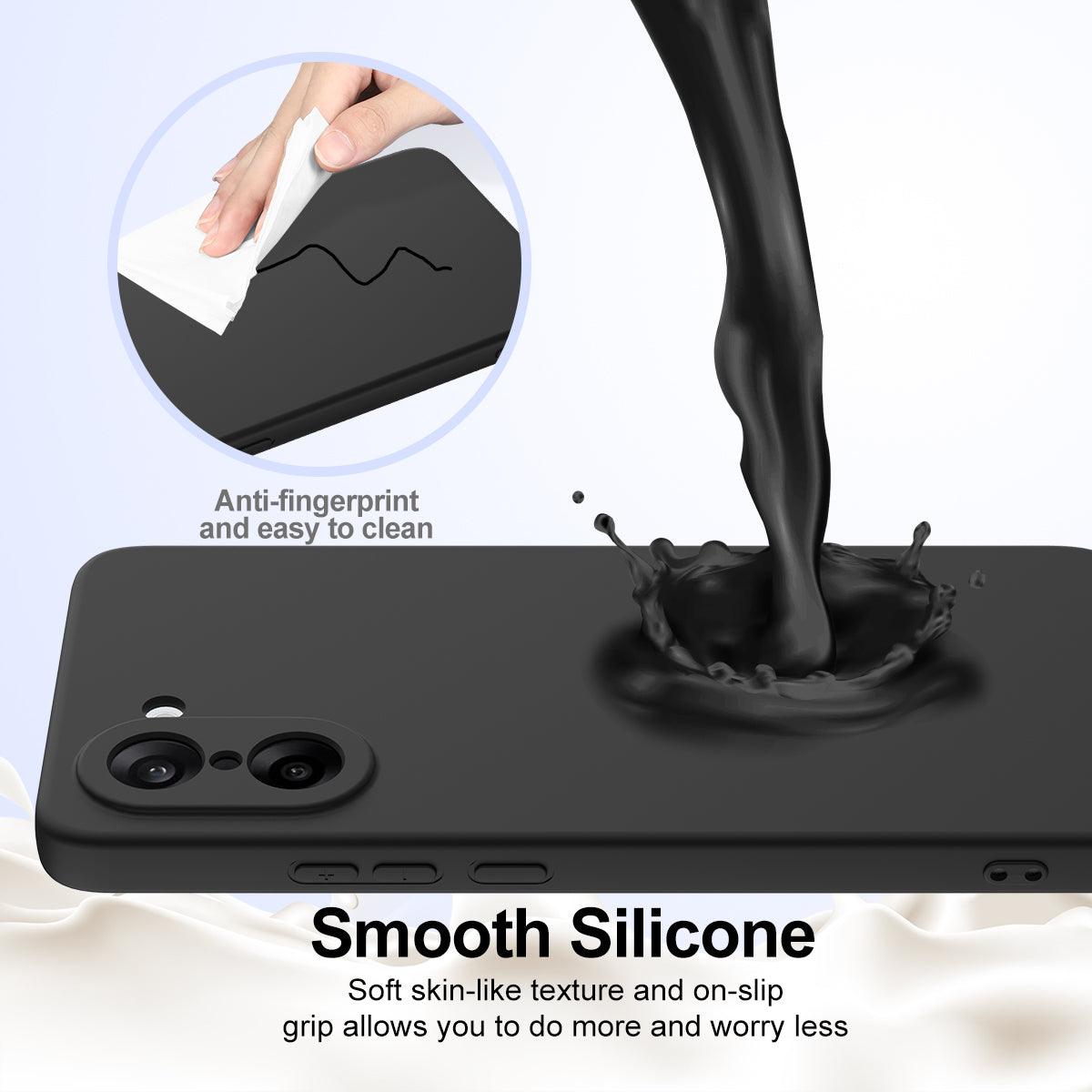 For OnePlus Nord CE5 5G Magnetic Case Anti-Drop Liquid Silicone Phone Cover