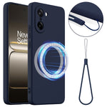 For OnePlus Nord CE5 5G Magnetic Case Anti-Drop Liquid Silicone Phone Cover