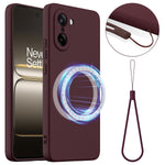 For OnePlus Nord CE5 5G Magnetic Case Anti-Drop Liquid Silicone Phone Cover