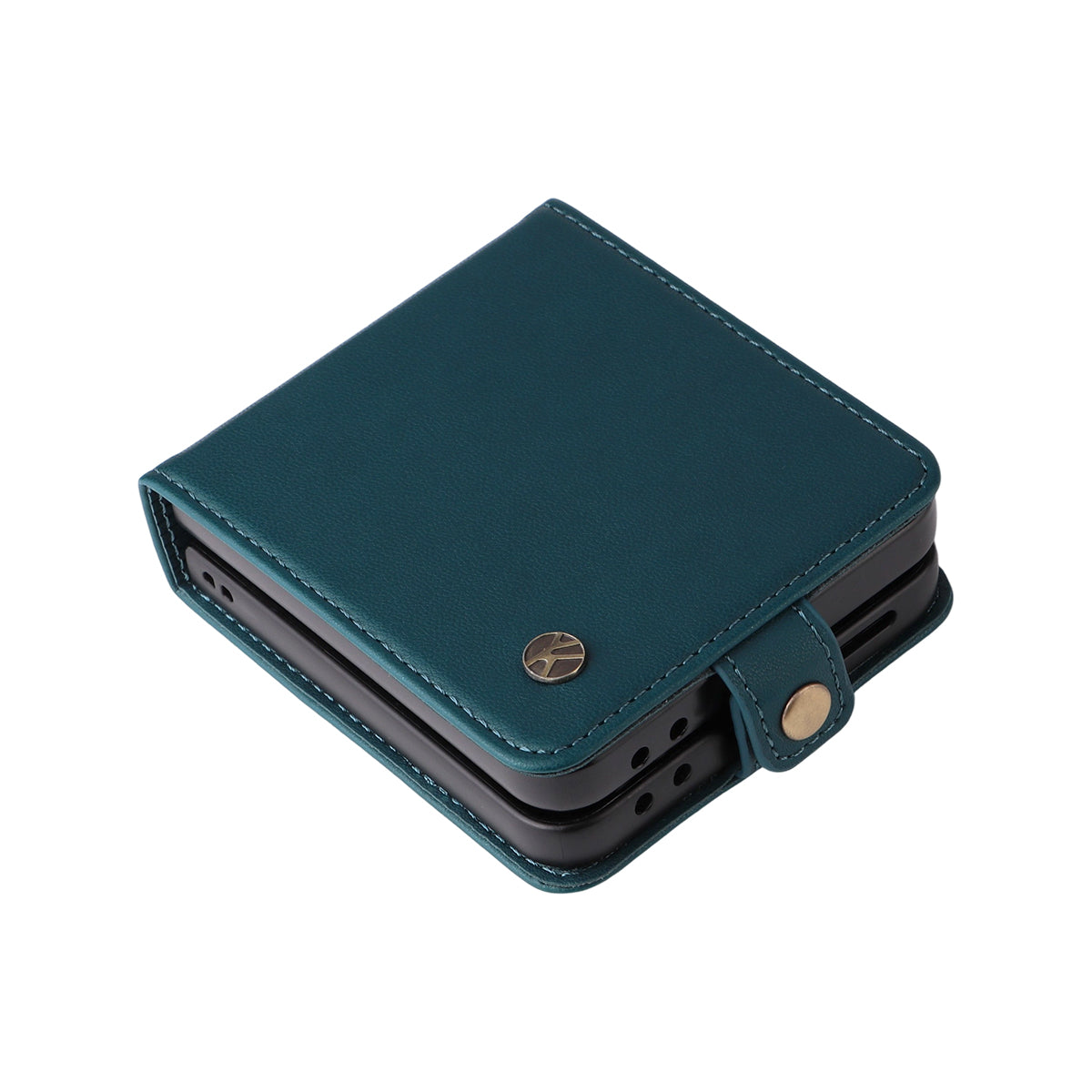 YIKATU For Samsung Galaxy Z Flip7 5G Phone Cases Magnetic Closure PU Leather Mobile Cover