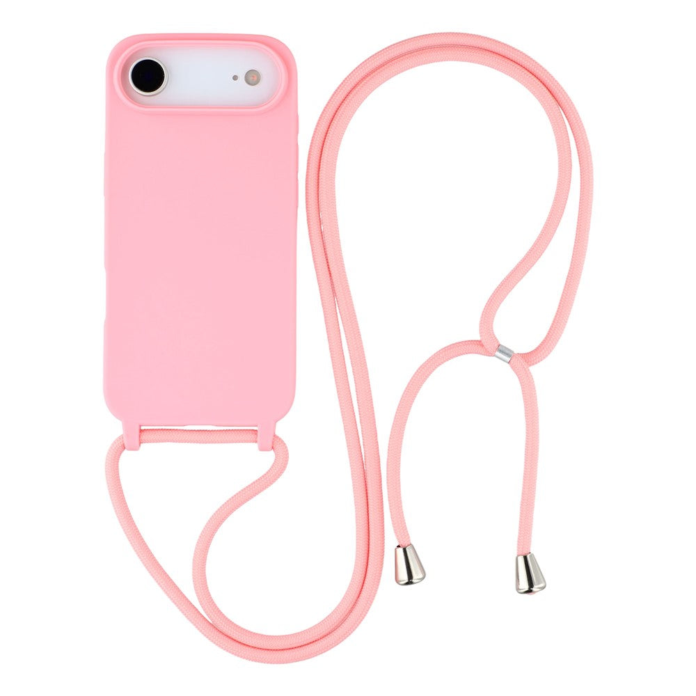 For iPhone Air Case TPU Soft Shockproof Phone Cover with Adjustable Lanyard