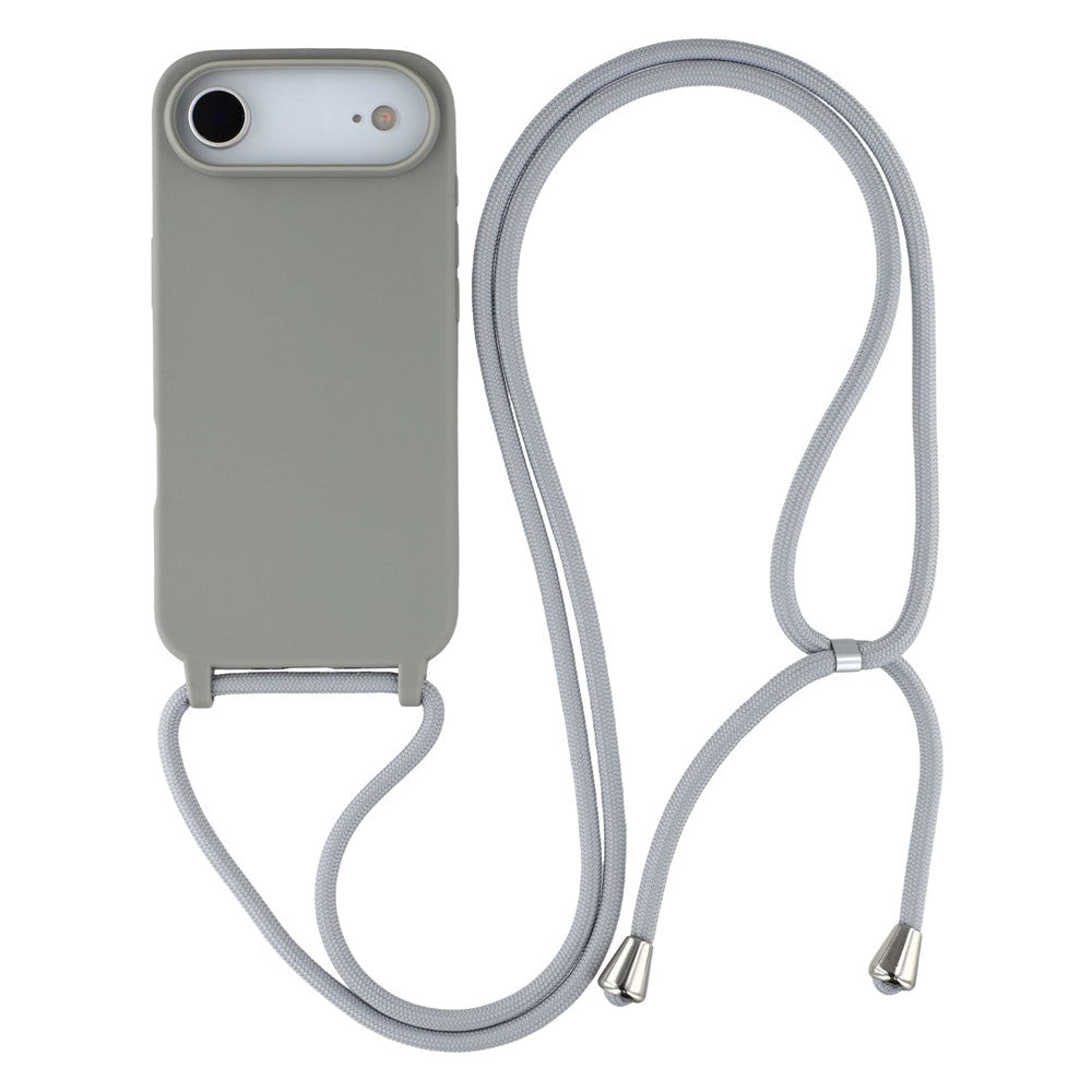 For iPhone Air Case TPU Soft Shockproof Phone Cover with Adjustable Lanyard