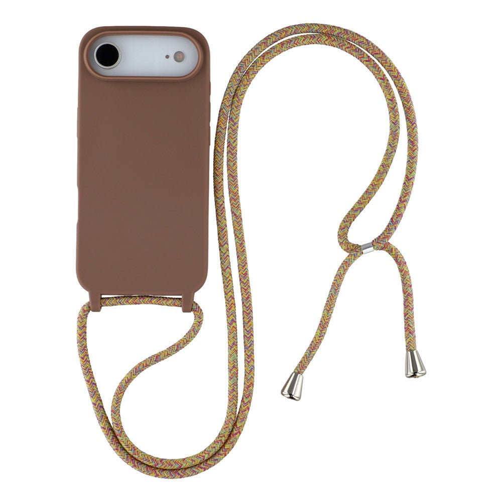For iPhone Air Case TPU Soft Shockproof Phone Cover with Adjustable Lanyard