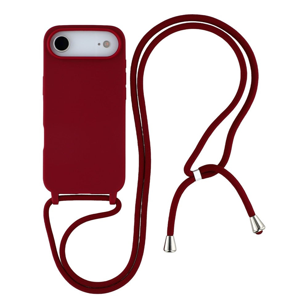 For iPhone Air Case TPU Soft Shockproof Phone Cover with Adjustable Lanyard