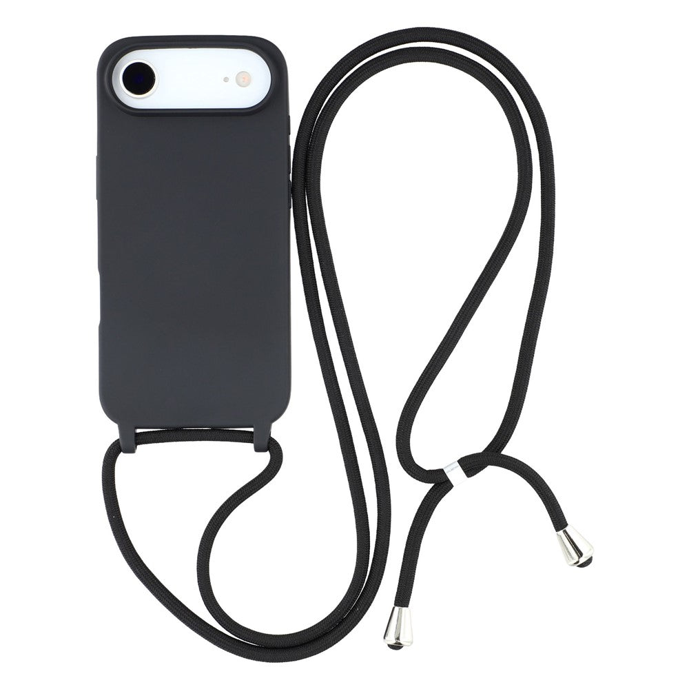 For iPhone Air Case TPU Soft Shockproof Phone Cover with Adjustable Lanyard