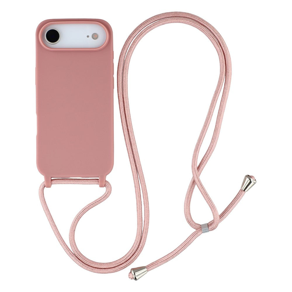 For iPhone Air Case TPU Soft Shockproof Phone Cover with Adjustable Lanyard