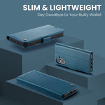 CASEME Til iPhone 17 Etui 023-serien RFID-blokerende glansfuldt stander telefoncover