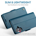 CASEME Til iPhone 17 Etui 023-serien RFID-blokerende glansfuldt stander telefoncover