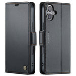 CASEME Til iPhone 17 Etui 023-serien RFID-blokerende glansfuldt stander telefoncover