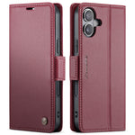 CASEME Til iPhone 17 Etui 023-serien RFID-blokerende glansfuldt stander telefoncover