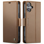 CASEME Til iPhone 17 Etui 023-serien RFID-blokerende glansfuldt stander telefoncover