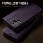 CASEME For iPhone 17 Case  033 Series RFID Blocking Wallet Stand Calf Texture Leather Phone Cover