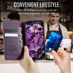 CASEME For iPhone 17 Case  033 Series RFID Blocking Wallet Stand Calf Texture Leather Phone Cover