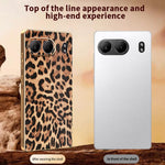 OnePlus Nord 4-skal Leopardtryck PU-läderbelagd PC + TPU Galvaniserad mobilskal