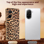 For Xiaomi Redmi A5 NFC (EU) (173.45mm) Case Leopard Print PU Leather Coated PC + TPU Electroplating Phone Cover