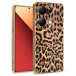 Phone Case For Xiaomi Redmi Note 13 Pro 4G / Note 14S 4G / Poco M6 Pro 4G Leopard Print PU Leather Coated PC + TPU Electroplating Cover