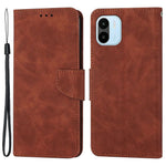 For Xiaomi Redmi A1 4G / A2 4G Shockproof Solid Color PU Leather Magnetic Phone Case Stand Flip Wallet Cover with Strap
