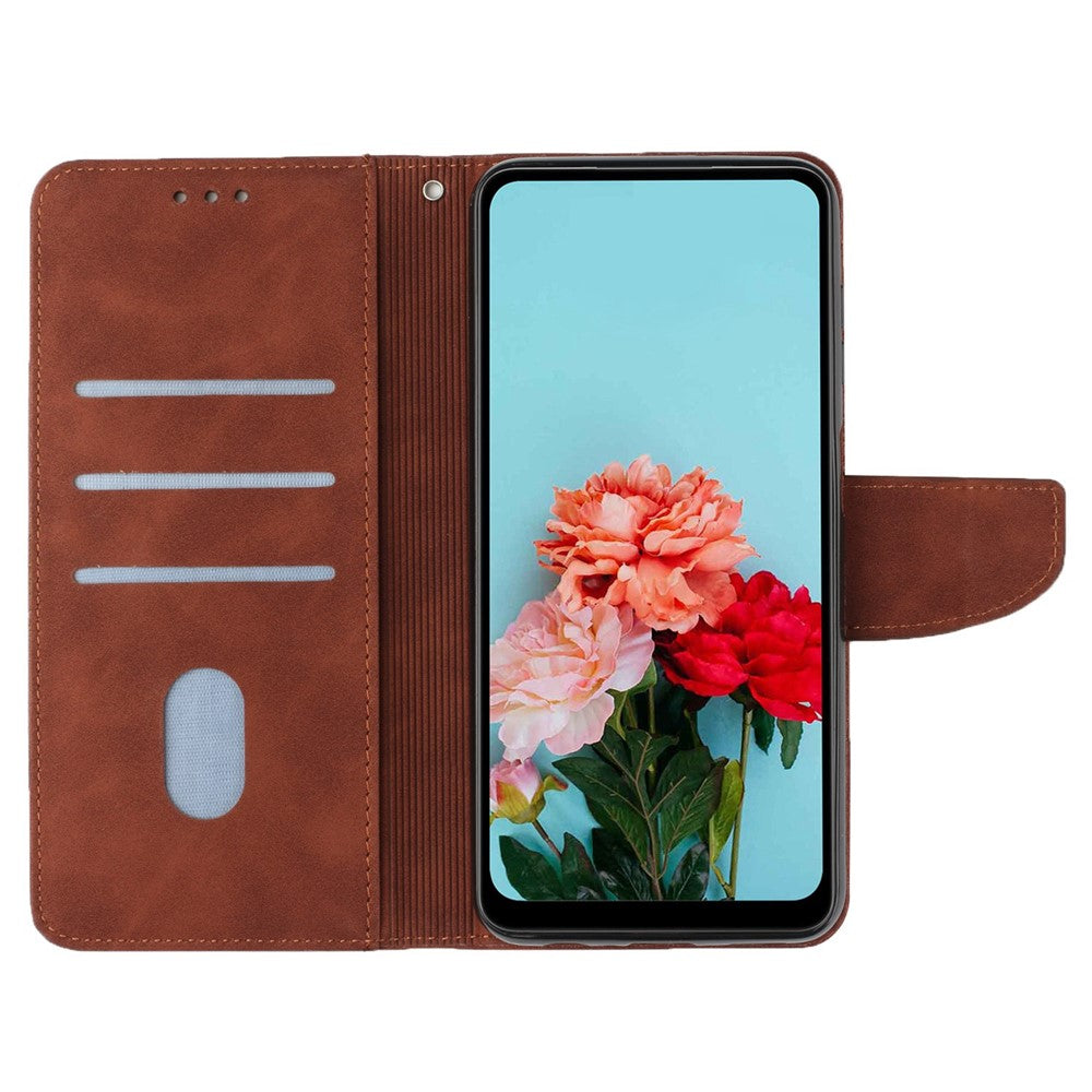 For Xiaomi Redmi A1 4G / A2 4G Shockproof Solid Color PU Leather Magnetic Phone Case Stand Flip Wallet Cover with Strap