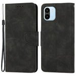 For Xiaomi Redmi A1 4G / A2 4G Shockproof Solid Color PU Leather Magnetic Phone Case Stand Flip Wallet Cover with Strap