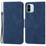 For Xiaomi Redmi A1 4G / A2 4G Shockproof Solid Color PU Leather Magnetic Phone Case Stand Flip Wallet Cover with Strap
