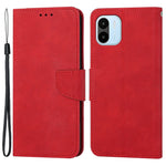 For Xiaomi Redmi A1 4G / A2 4G Shockproof Solid Color PU Leather Magnetic Phone Case Stand Flip Wallet Cover with Strap