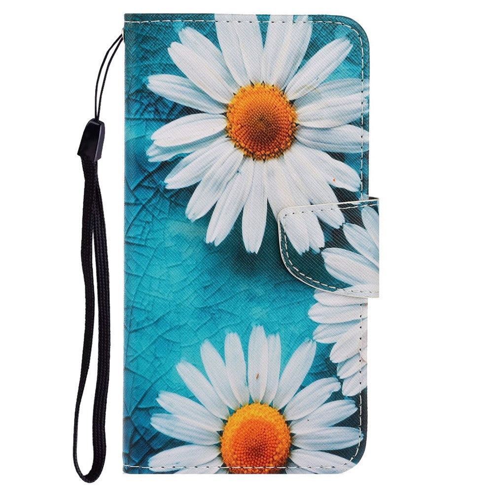 For Xiaomi Redmi A1 4G / A2 4G Cross Texture PU Leather Wallet Phone Case Pattern Printing Stand Magnetic Clasp Flip Cover with Strap