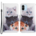 For Xiaomi Redmi A1 4G / A2 4G Cross Texture PU Leather Wallet Phone Case Pattern Printing Stand Magnetic Clasp Flip Cover with Strap