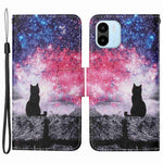 For Xiaomi Redmi A1 4G / A2 4G Cross Texture PU Leather Wallet Phone Case Pattern Printing Stand Magnetic Clasp Flip Cover with Strap