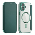 For iPhone 17 Case Compatible with MagSafe RFID Blocking Leather Phone Cover